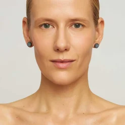 Srebrne kolczyki z akwamarynem z kolekcji Maroko