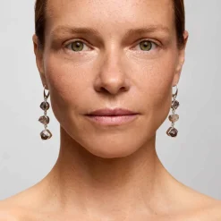 Srebrne kolczyki z herkimerami z kolekcji Aurora