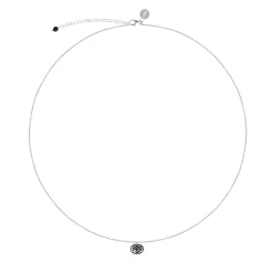 Srebrny, dwustronny naszyjnik z kolekcji Minakari