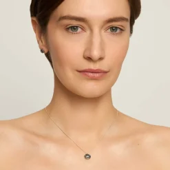 Srebrny, dwustronny naszyjnik z kolekcji Minakari