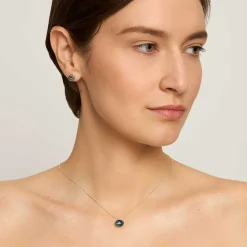 Srebrny, dwustronny naszyjnik z kolekcji Minakari