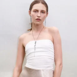 Srebrny naszyjnik z długą zawieszką z kolekcji Prato