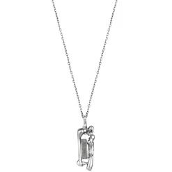 Srebrny naszyjnik z meteorytem z kolekcji Meteoros