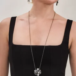 Srebrny naszyjnik z zawieszką z kryształami z kolekcji Soda