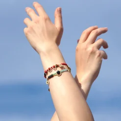 Subtelna bransoletka z czakrą gardła z kolekcji Gelato