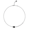 Subtelny naszyjnik z zawieszką z czarnym turmalinem z kolekcji Aurora