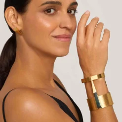 Szeroka bransoleta - mankiet z jadeitem z kolekcji Guatemala