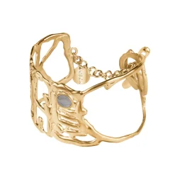 Szeroka bransoletka - mankiet z meteorytem z kolekcji Meteoros