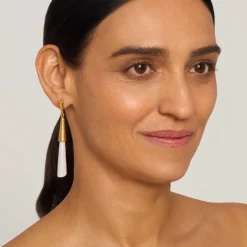 Wiszące kolczyki z jasnym jadeitem z kolekcji Guatemala