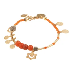 Złota bransoletka z czakrą sakralną z kolekcji Gelato