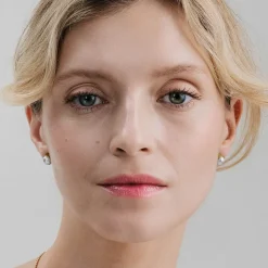 Złote kolczyki z perełkami z kolekcji Soda