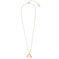 Złoty naszyjnik z podwójnym noskiem klonowym z kolekcji Bery
